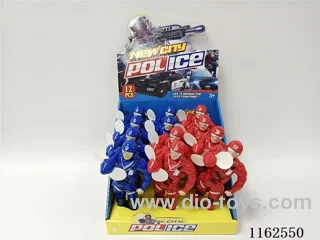 Hand press police fan
