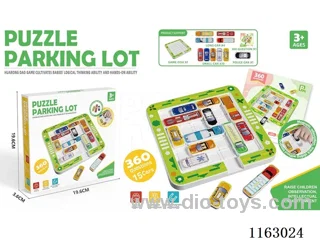 Jigsaw Parking lot moving car maze game with 15 cars plus 360 maze problem books