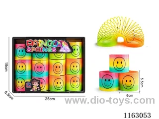 12 smiley rainbow rings