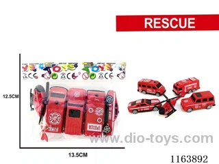 5PCS sliding fire engines
