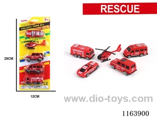 5PCS sliding fire engines