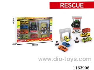 Gas station set +7PCS scooter