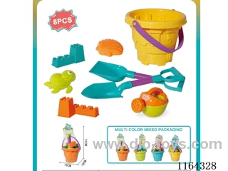 Beach castle bucket shovel 8-piece set