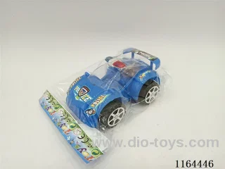 Solid-colored cable police car with lights