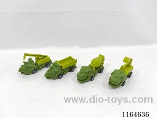 Pull-back dinosaur engineering car