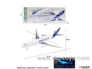 Inertial airliner with lights