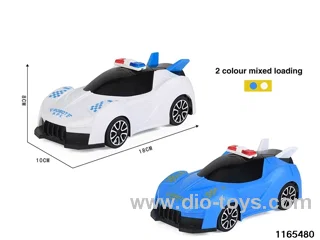 Pull line police car with lights