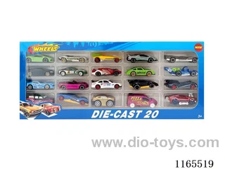 1:64 20PCS free wheel alloy car