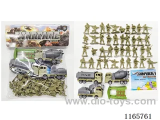 3PCS pull back military engineering vehicle set