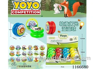 Animal Bearing Lighted Yoyo 12PCS (Pattern Random Mix)