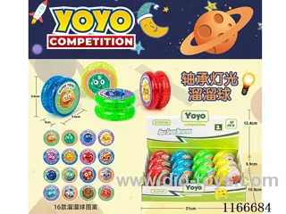 Planet Bearing Lighted Yoyo 12PCS (Patterns Mixed Randomly)
