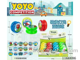 Vehicle Bearing Lighted Yoyo 12PCS (Patterns Mixed Randomly)