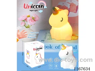 Pat-a-light Unicorn - warm lights