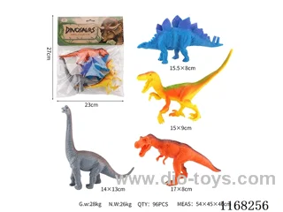 Hollow Colourful Dinosaurs 4pcs