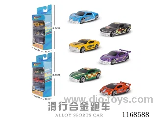 free wheel alloy car 3PCS