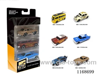1:64 free wheel Alloy Cars 6's 3PCS