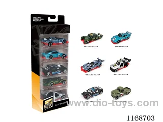 1:64 free wheel Alloy Car 6 models 5PCS