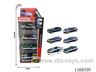 6 types of free wheel cars 4PCS
