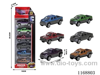 free wheel cars 6PCS