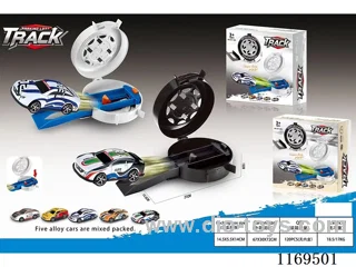 Ejection metal car with tires