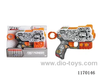 Manual UV-printed soft bullet gun