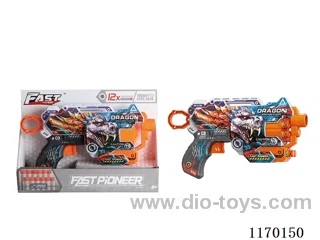 Manual UV-printed soft bullet gun