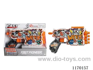Manual UV-printed soft bullet gun