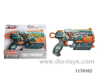 Manual UV-printed soft bullet gun