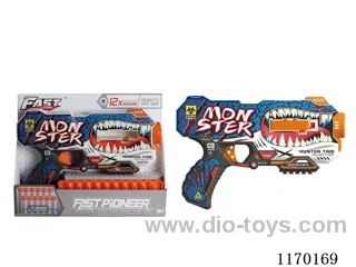 Manual UV-printed soft bullet gun