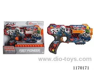 Manual UV-printed soft bullet gun