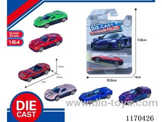 6 Mixed Packs free wheel alloy car
