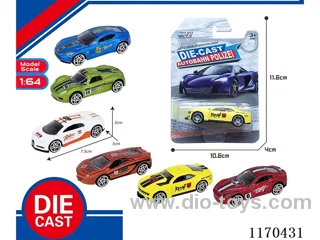 6 Mixed Packs free wheel alloy car