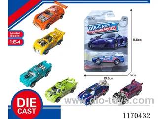 6 Mixed Packs free wheel alloy car