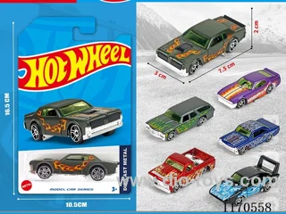 1:64 free wheel car 6 mixed pack