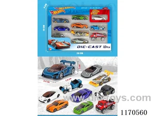 1:64 free wheel car 10 mixed pack