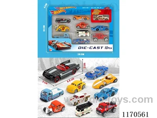 1:64 free wheel car 10 mixed pack