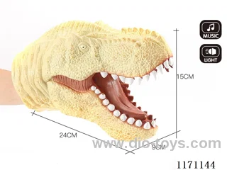 Vinyl Dinosaur Hand Puppet with Lights and Sounds