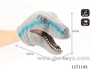 Vinyl Dinosaur Hand Puppet with Lights and Sounds