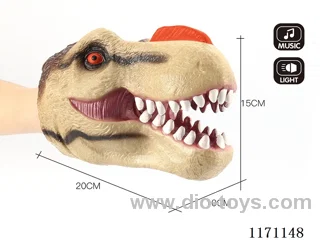 Vinyl Dinosaur Hand Puppet with Lights and Sounds