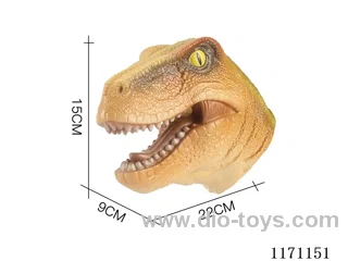 Vinyl Dinosaur Hand Puppet with Lights and Sounds