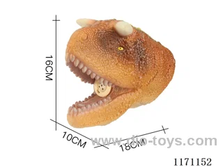 Vinyl Dinosaur Hand Puppet with Lights and Sounds