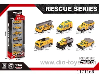 Alloy skidding engineering yellow car 6 mixes