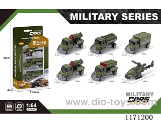 Alloy Scooter Long Head Military Vehicle 6 Mixed(3pcs/box)