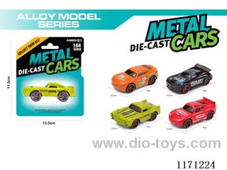 Alloy Skid Racer 4 Assorted