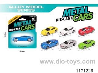 Alloy Scooter Simulation Cars 6 Assorted