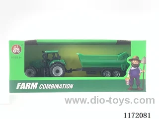 Sliding farmer's cart with dump bucket