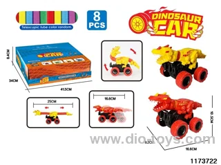 Telescopic Inertia Dinosaur Car