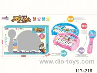 Music Light Cartoon Electronic Piano Microphone Set (GCC)_x000D_