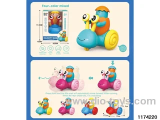 Pressing Cartoon Snail