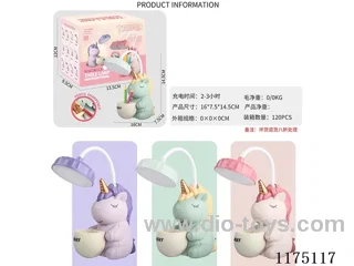 Unicorn Rechargeable Table Lamp with Pencil Roller